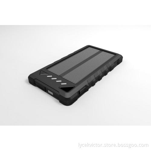 Double USB portable solar power bank